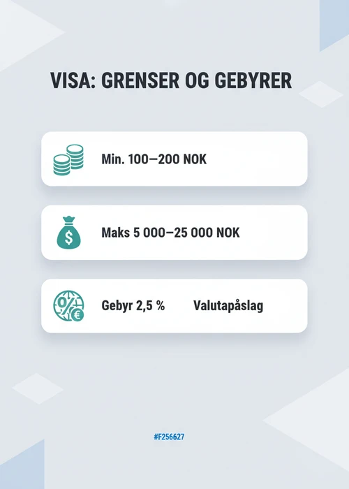 Mobiltelefon viser casino-app med Visa-logo synlig for betalinger
